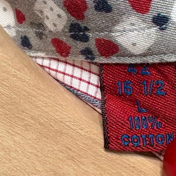 Robert Graham Long Sleeve Vegas Craps Flip Cuff Button Down Shirt Size Large - Picture 9 of 10